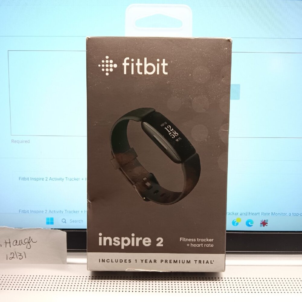 Fitbit Inspire 2 Activity Tracker + Heart Rate - Black - New in Box